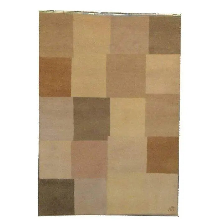 One Of The Kind Indian Hand-Knotted Gabbeh Rug 6'7" X 4'7"